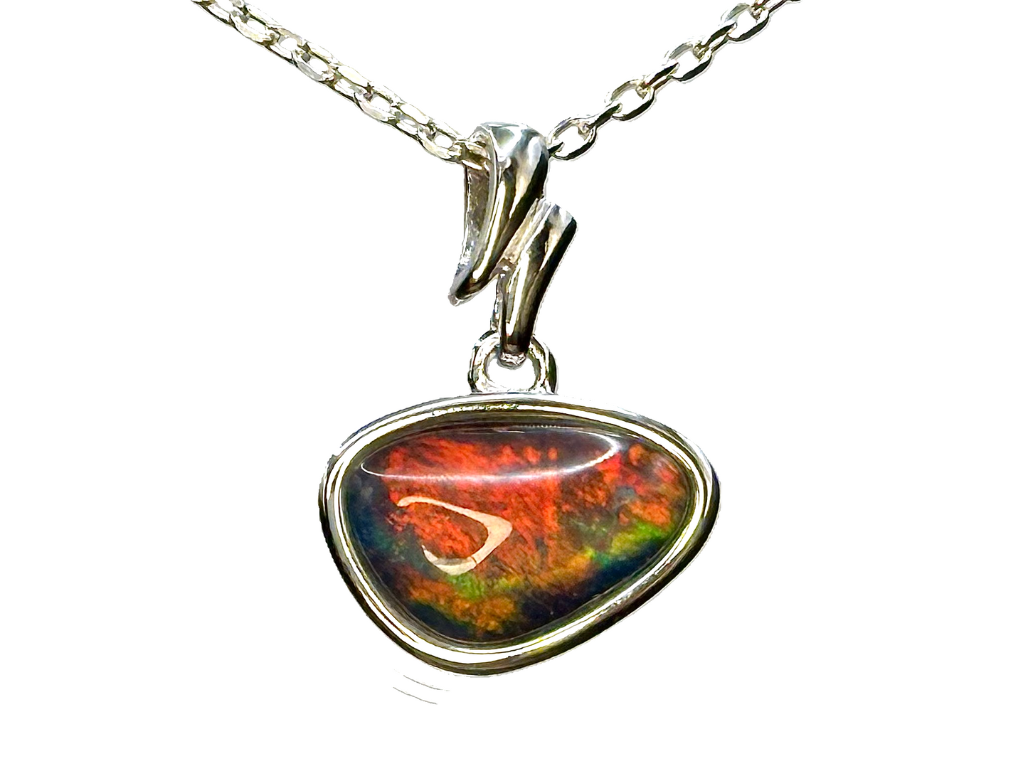 Sterling Silver Triplet Opal Pendant