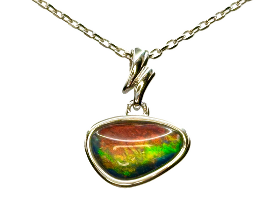 Sterling Silver Triplet Opal Pendant