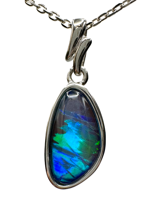 Sterling Silver Triplet Opal Pendant