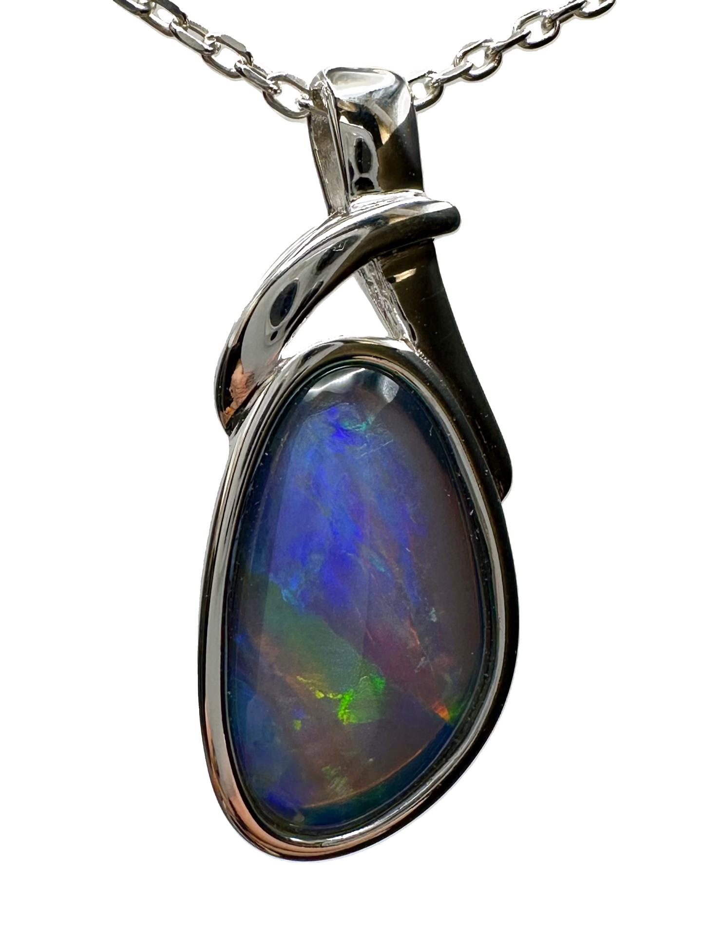 Sterling Silver Triplet Opal Pendant