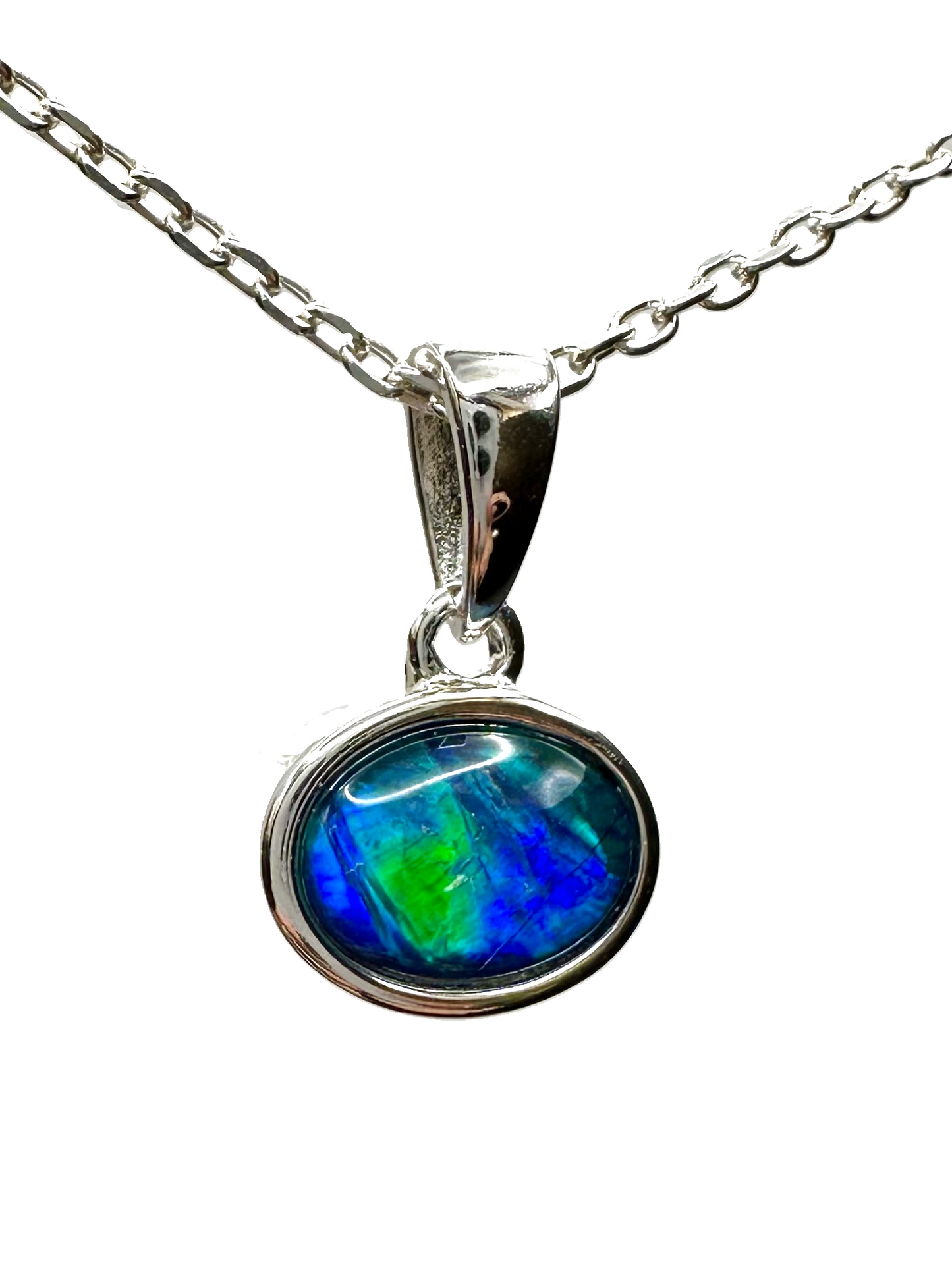 Sterling Silver Triplet Opal Pendant