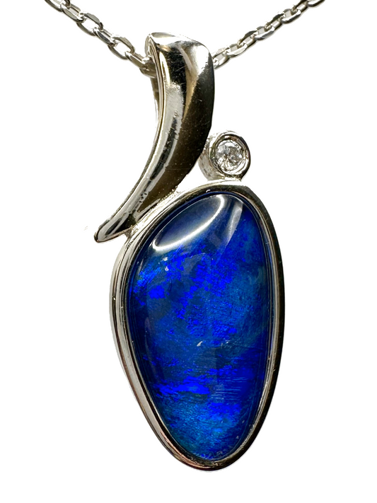 Sterling Silver Triplet Opal Pendant