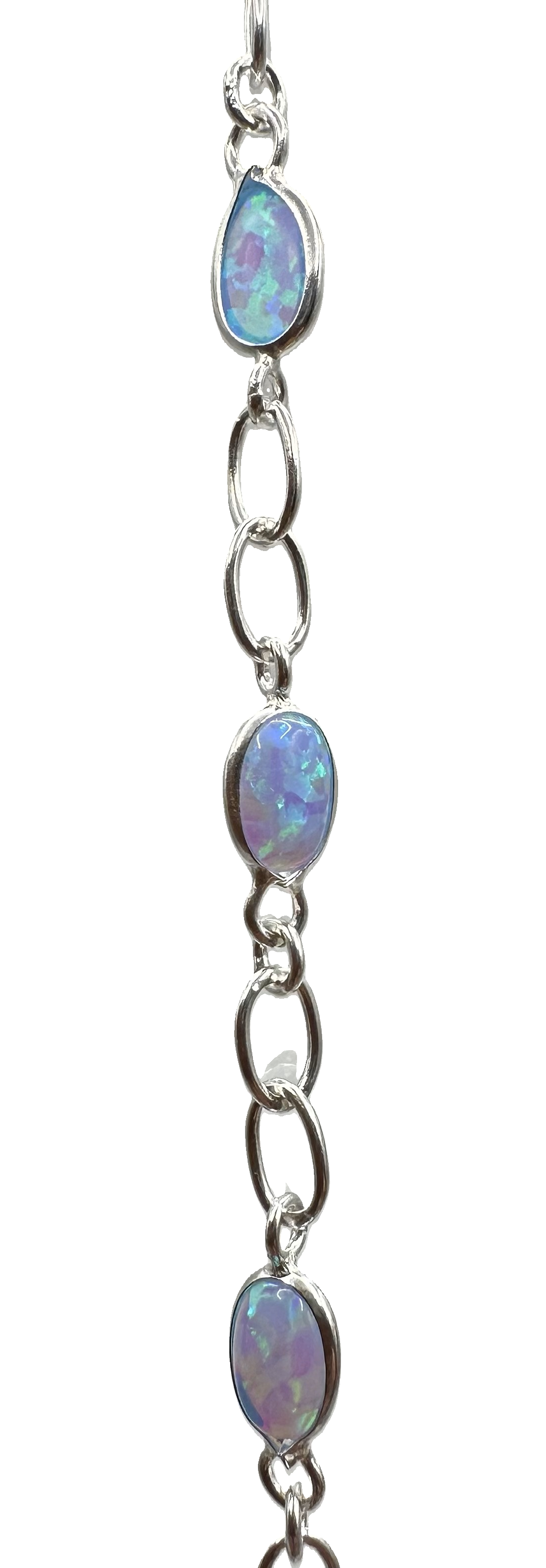 Sterling Silver Blue Opalite Bracelet