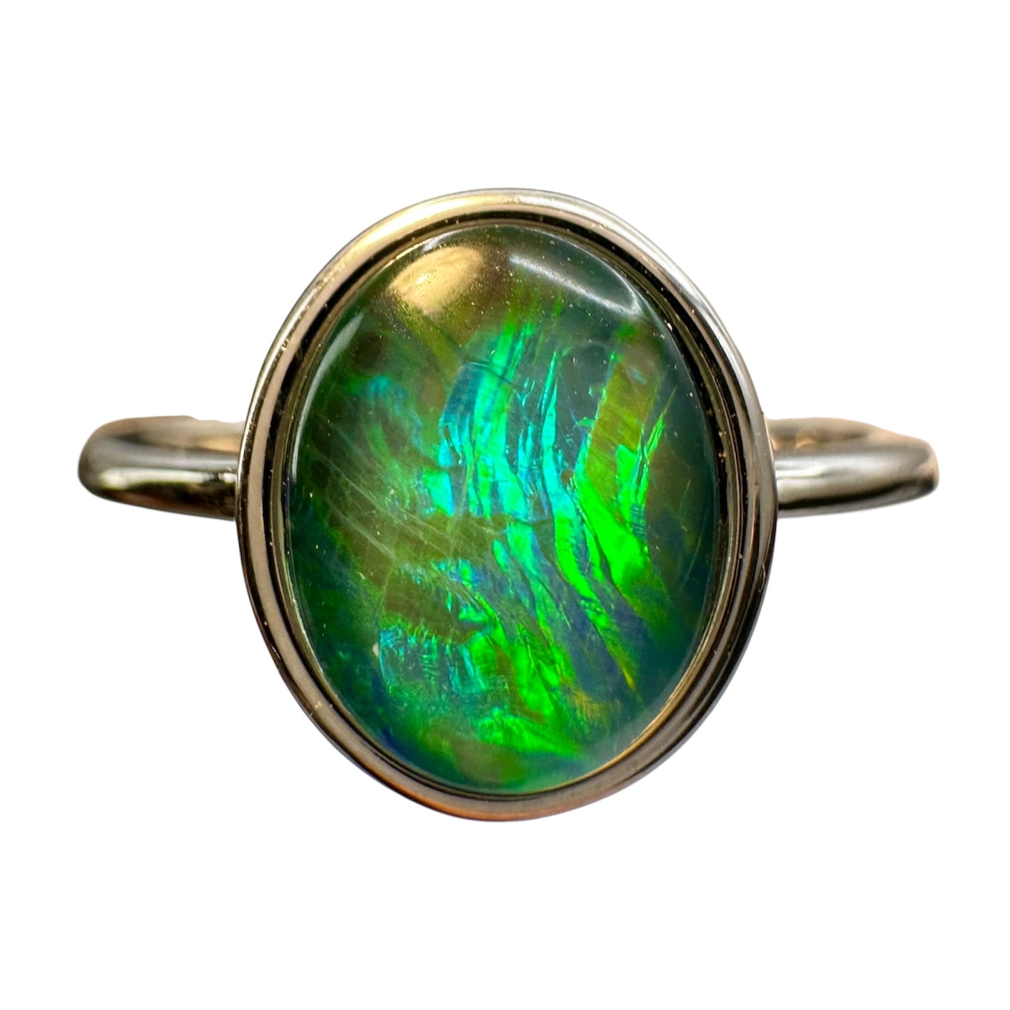 Sterling Silver Triplet Opal Ring