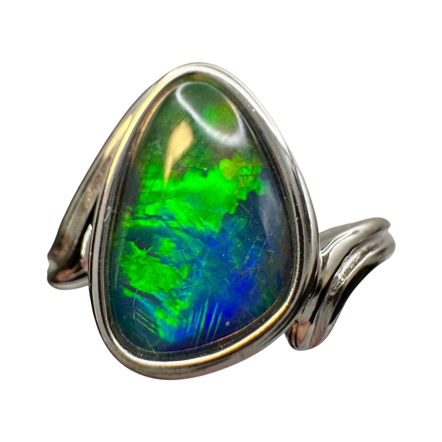 Sterling Silver Triplet Opal Ring