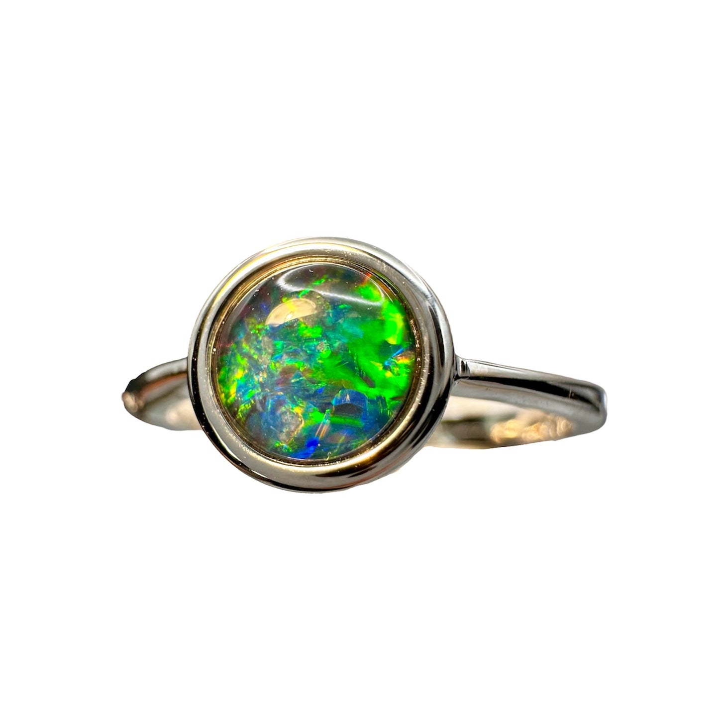 Sterling Silver Triplet Opal Ring
