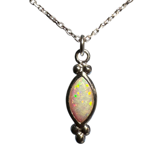 Sterling Silver White Opalite Pendant