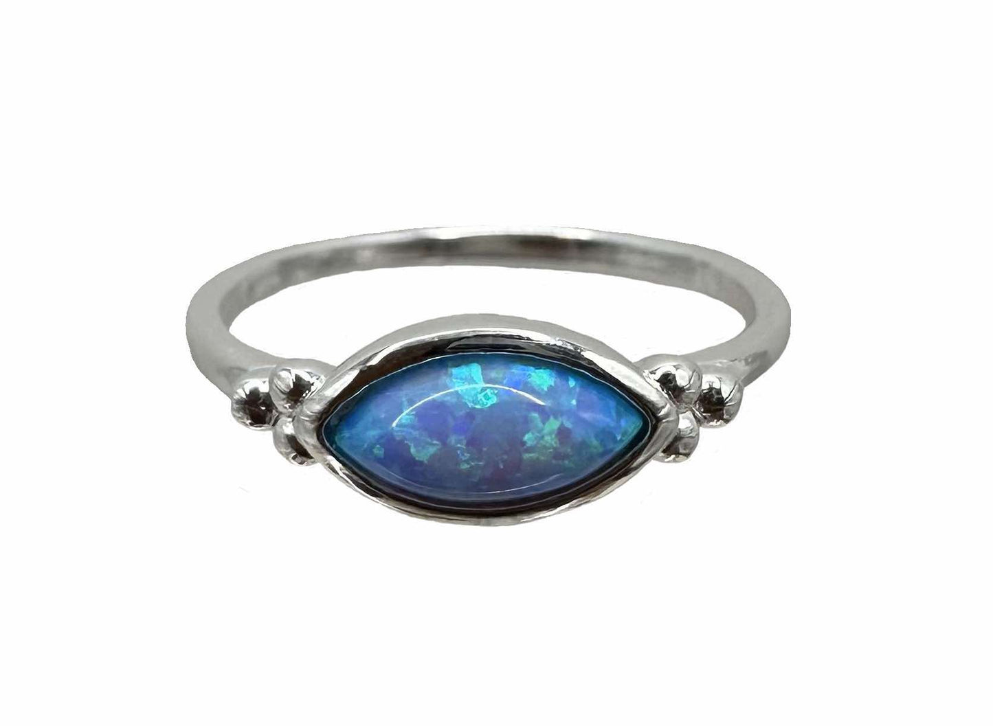 Sterling Silver Blue Opalite Ring