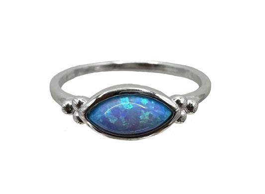 Sterling Silver Blue Opalite Ring