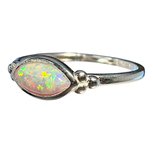 Sterling Silver White Opalite Ring