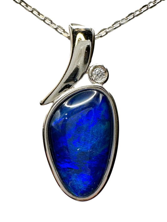Sterling Silver Triplet Opal Pendant