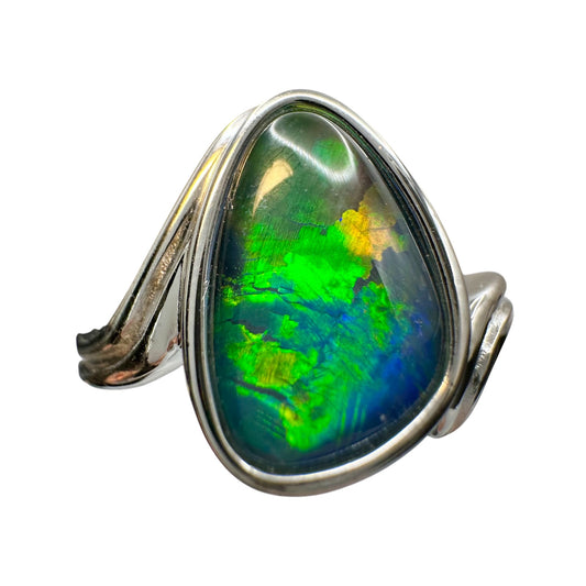 Sterling Silver Triplet Opal Ring